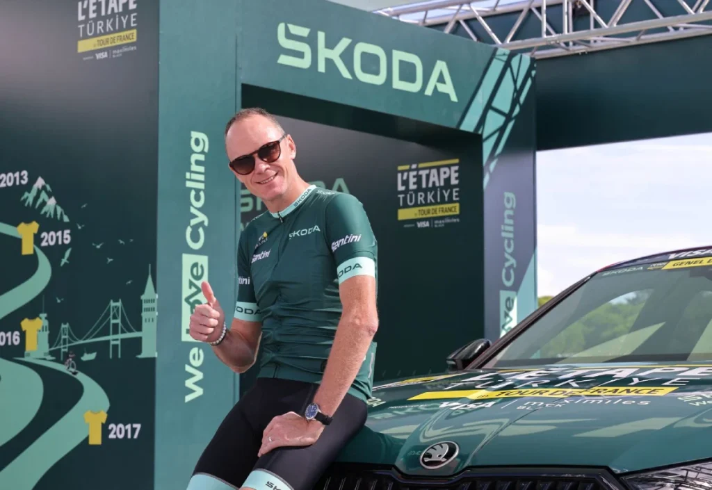 Škoda Bisiklet Marka Elçisi Chris Froome İstanbul’da Sporcularla Buluştu: L’Étape Türkiye Öncesi Deneyimlerini Paylaştı