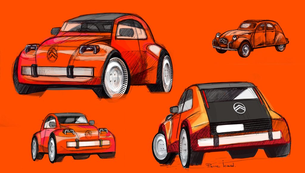 Citroën, 2 CV Konseptinin Tasarım Arkasındaki Hikâyeyi ve Eskizlerini Paylaştı